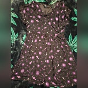 Celestial mesh layered plus size dress. Hot Topic